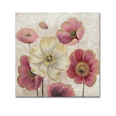 LIENZO 80X80 ORO FLORES 1M HH2365883