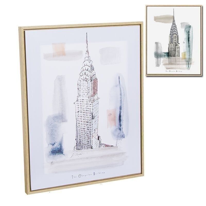 CUADRO MARCO MADERA 40X50 NEW YORK 2M HH2365676