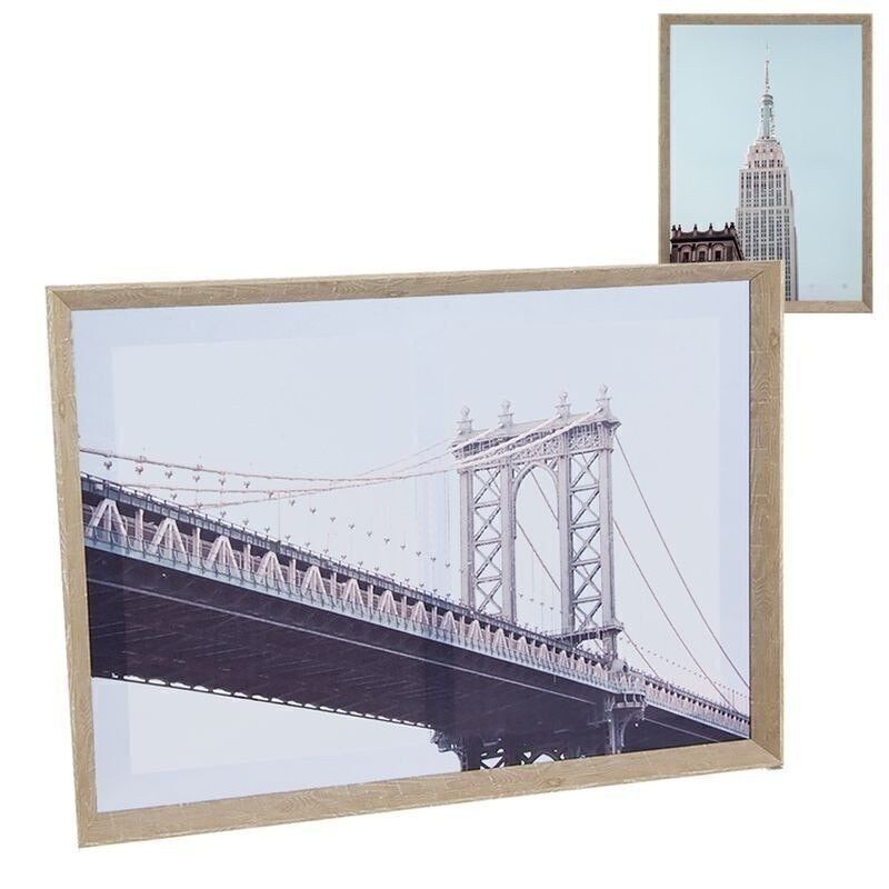 QUADRO MARCO MADERA 70X50 NEW YORK 2M HH2365685