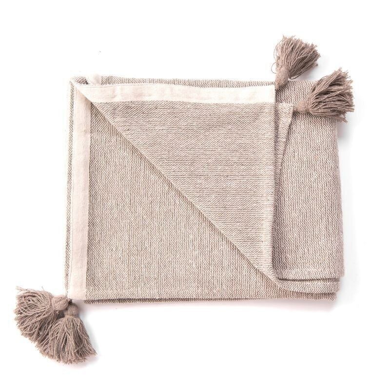 CUBRECAMA 180X240 POMPONES TOPO HH3046818