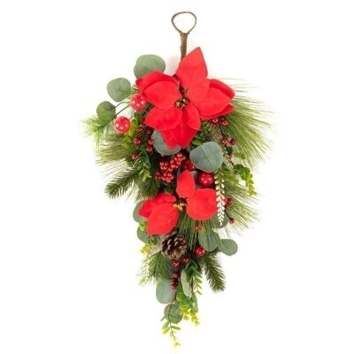DECORAZIONE COLGAR NAVIDAD POINSETTIA HH30512654