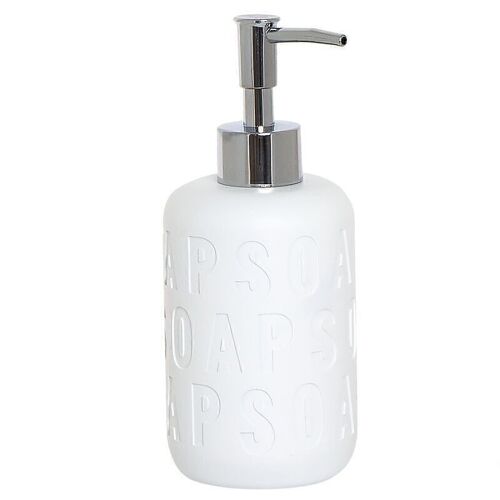 DISPENSADOR DE JABON LETRAS BLANCO HH293809