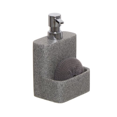 DISPENSADOR JABON CON ESTROPAJO GRIS HH2684213