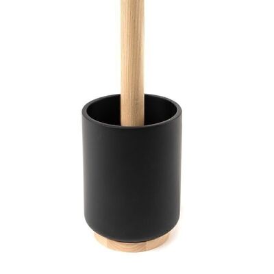 ESCOBILLERO BICOLORE NEGRO/MADERA HH305221