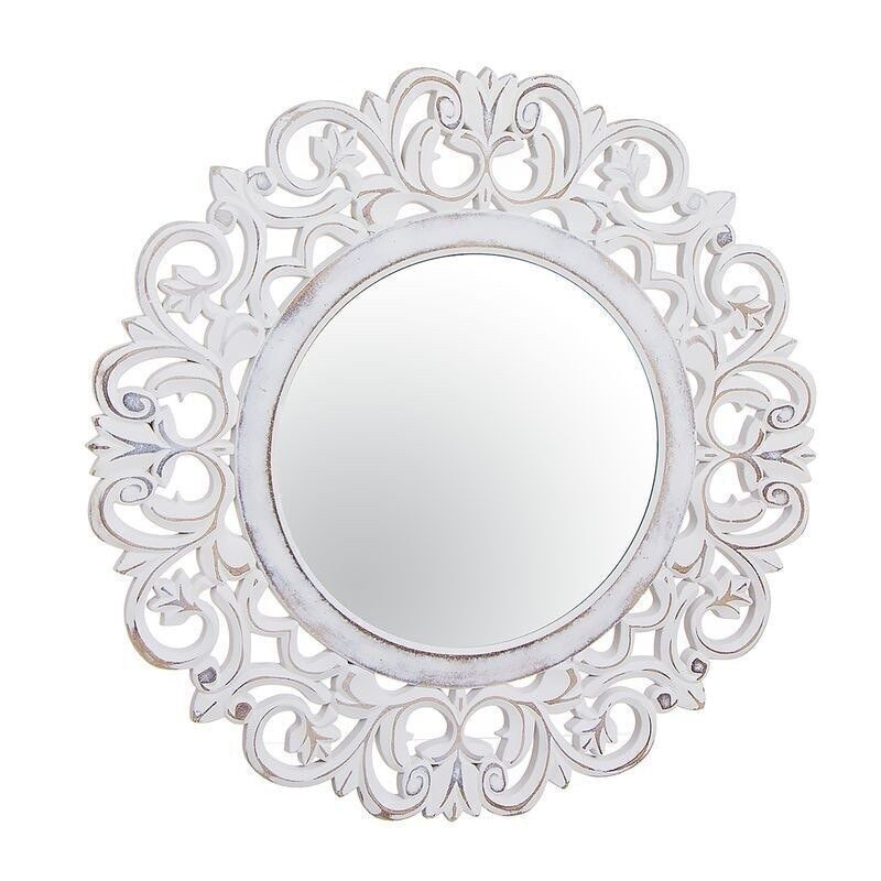 ESPEJO 60X60 REDONDO BLANCO HH291436