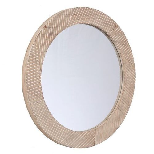 ESPEJO PARED 60CM MADERA HH300433