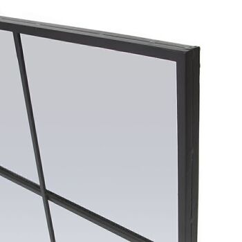 ESPEJO PARED 90X120CM FORMA VENTANA NEGRO HH294746 2