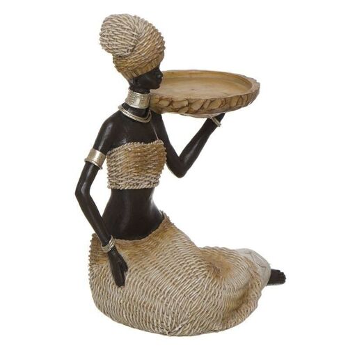 FIGURA AFRICANA CON PORTAVELA HH300738