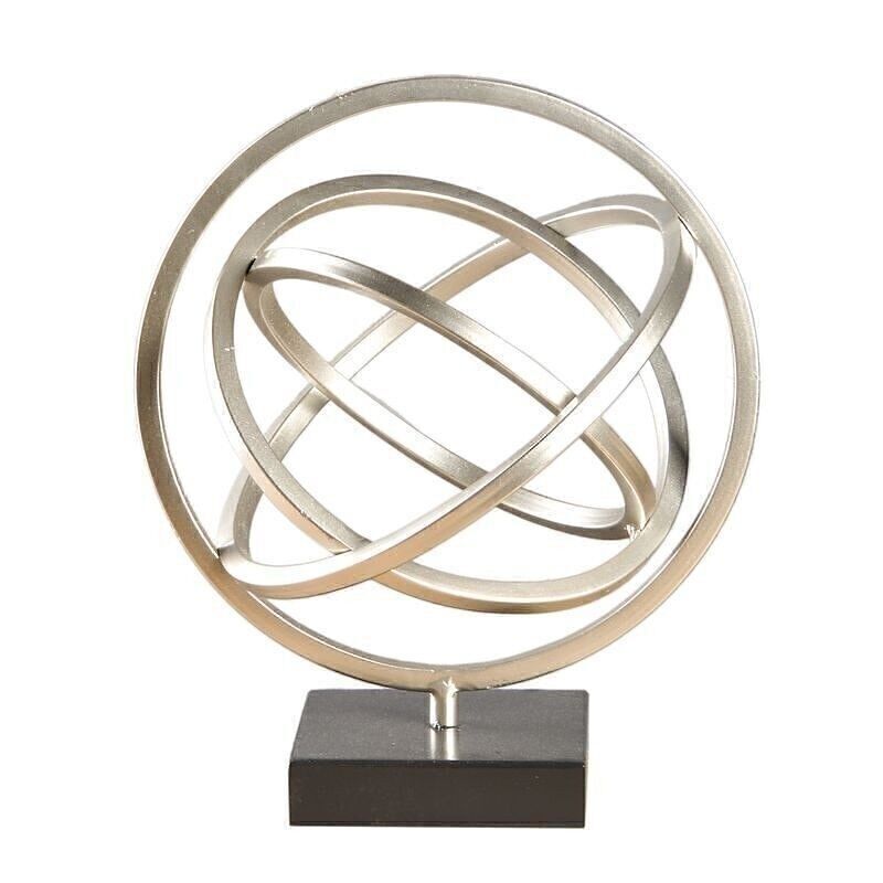 FIGURA AROS METAL EN PEANA HH304457