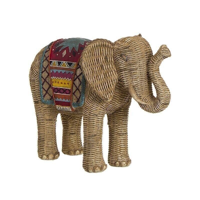 FIGURA ELEFANT EFECTO RATAN HH301602