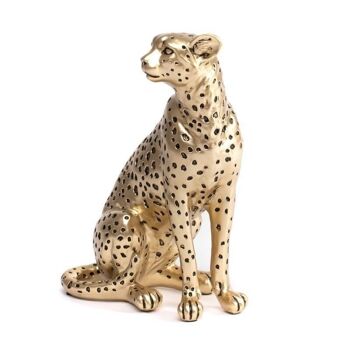 FIGURA LEOPARDO ORO HH301736