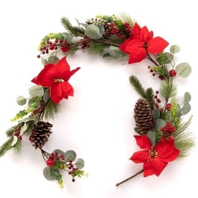 GUIRNALDA 150CM NAVIDAD POINSETTIA HH30512652