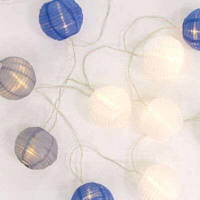 GUIRNALDA 220CM PARA ESTERNO 10 LED BLANCO/AZUL 3XAA HH3051744