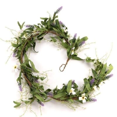 GUIRNALDA DE FLOR ARTIFICIALE 151CM BLANCO/LILA HH30511504