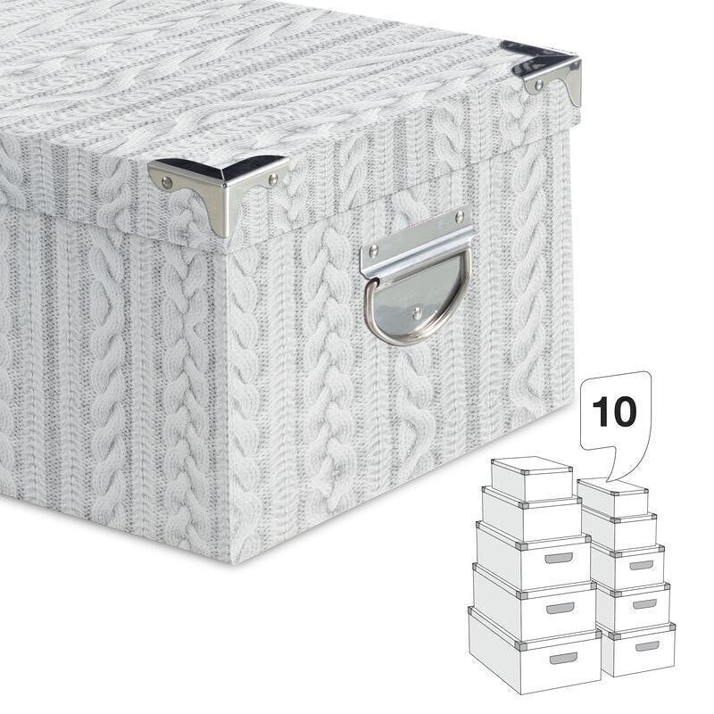 JUEGO 10 CAJAS CANT.LANA BLANCO HH2847347