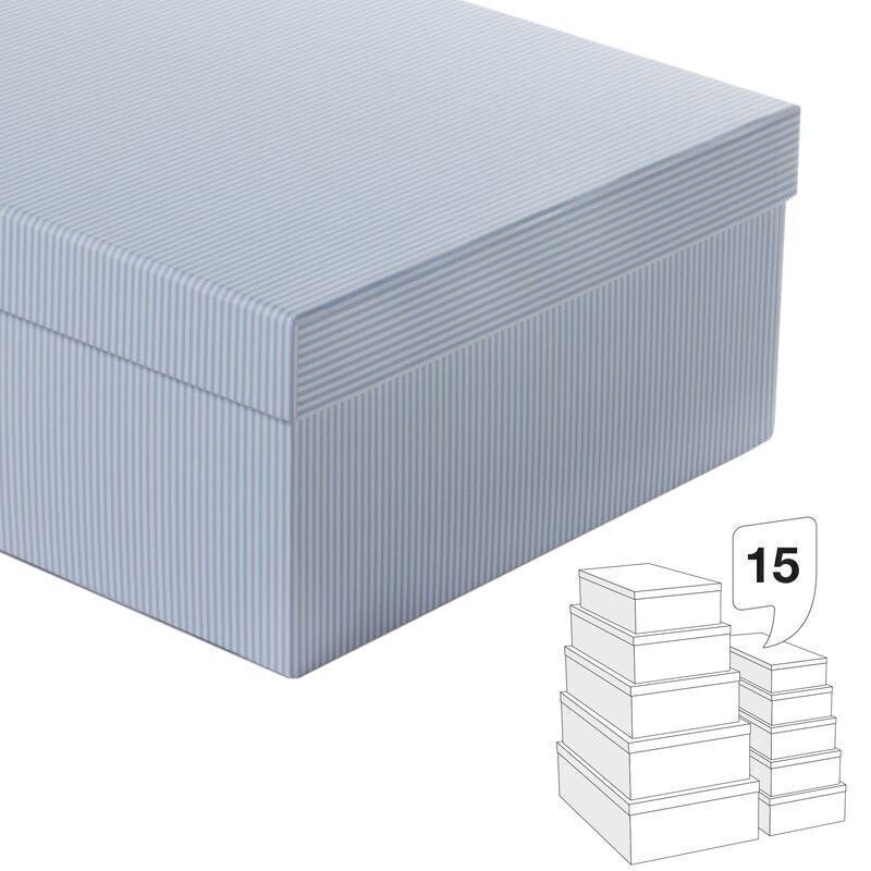 Spiel 15 blaue Schachteln mit Strahlen, HH2131955