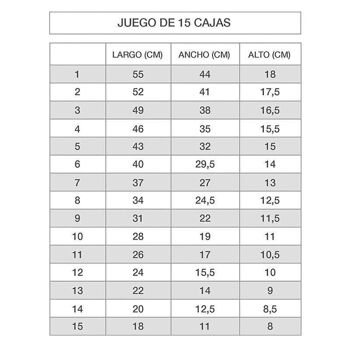 JUEGO 15 CAJAS PANOT HH2847208 2