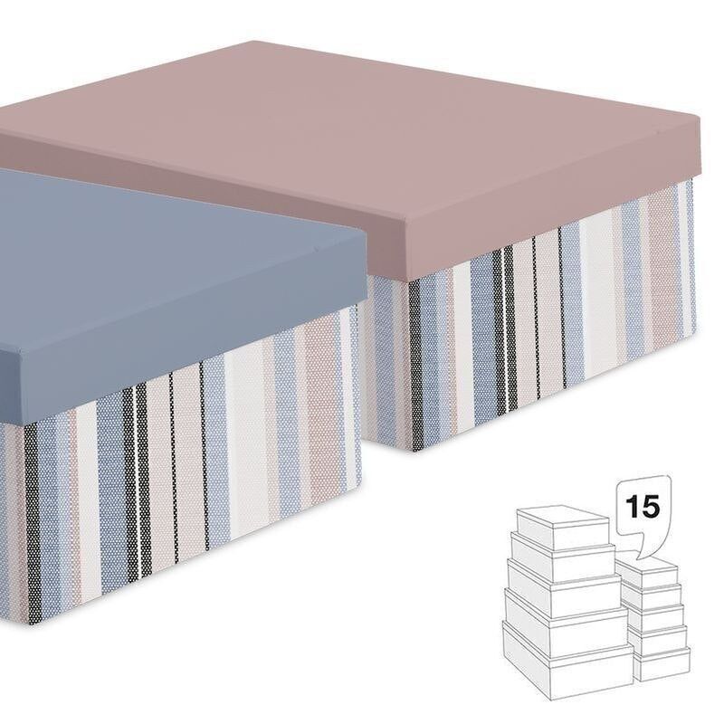 JUEGO 15 CAJAS RAYAS 2C HH2847307