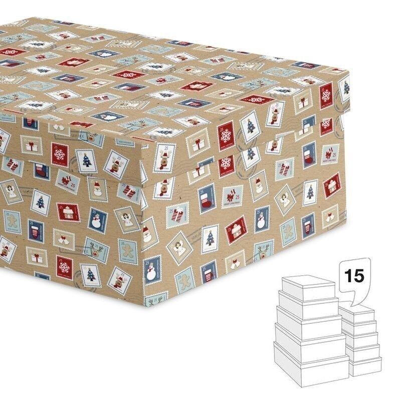JUEGO 15 CAJAS SELLOS NAVIDAD HH2847433