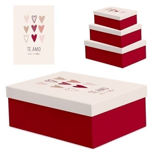 SAN VALENTÍN JUEGO 3 CAJAS AMOR HH2847463