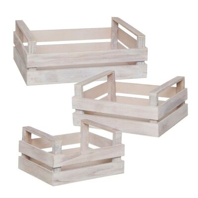 JEUGO 3 CAJAS MADERA BLANCA HH2689132