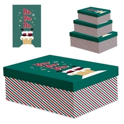 JUEGO 3 CAJAS PAPA NOEL HH2847438