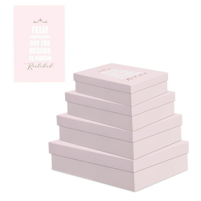 JUEGO 4 CAJAS RECT. BAJAS CUMPLEAÑOS HH2847198