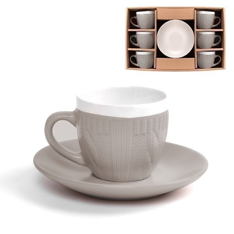 JUEGO CAFÉ 6 SERV. 100ML LANA TOPO HH290014