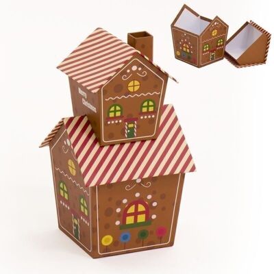 JEU DE 2 CAJAS FORME DE MAISON HH30513165