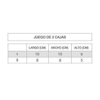 JUEGO DE 2 CAJAS REDONDA DE POLIPIEL HH2847409 2