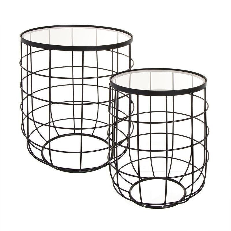 JUEGO DE 2 MESAS AUX.METALL HH294715