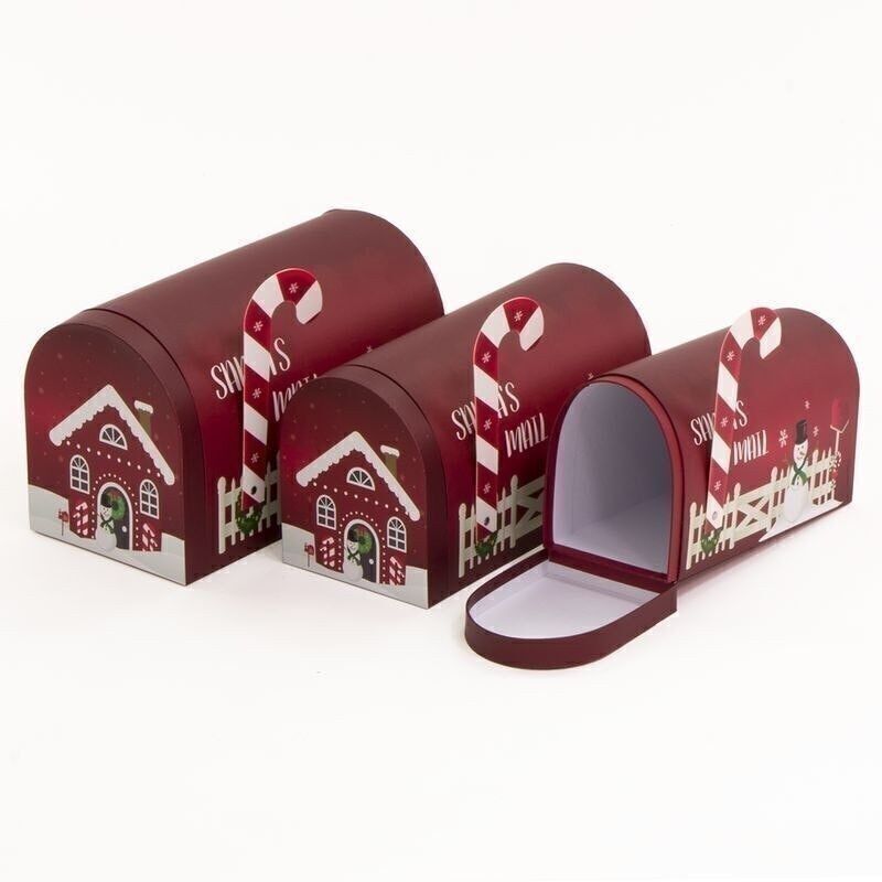 3-Kasten-Spiel mit Weihnachtsknöpfen, HH30513171