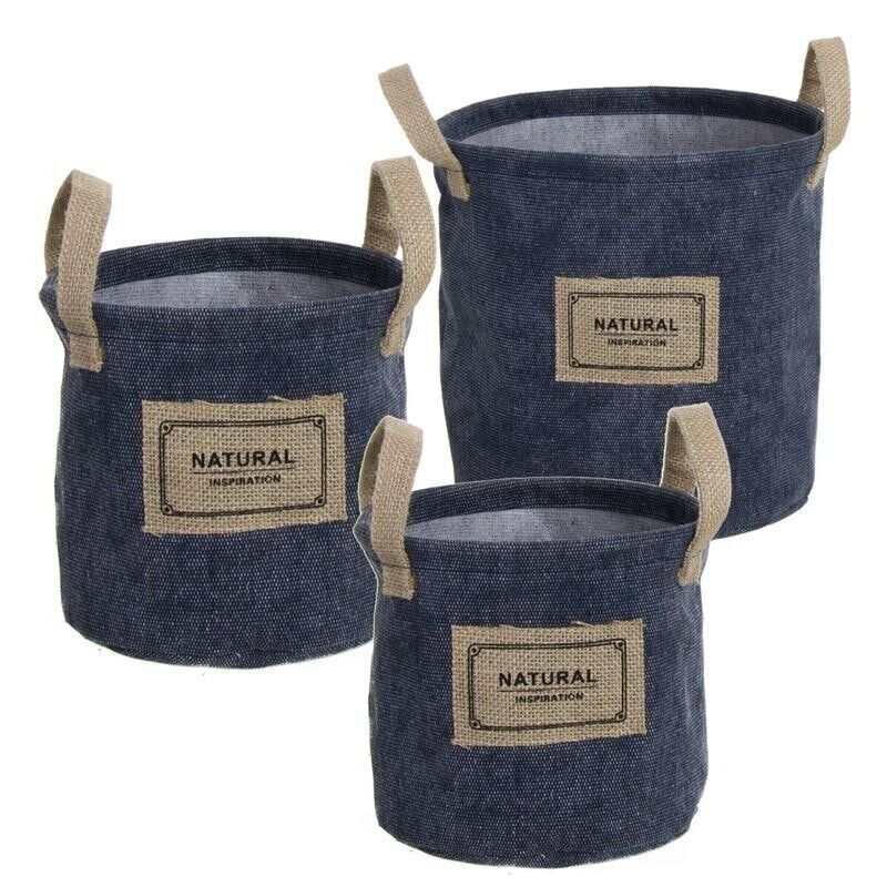 3-teiliges Set, Denim/Yute, HH264213