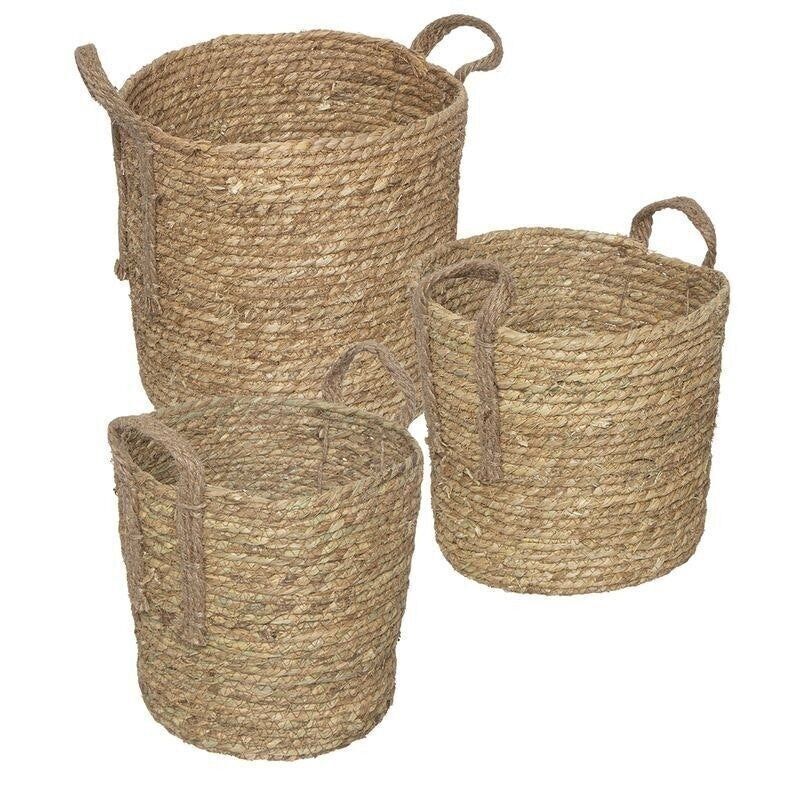 3-teiliges Faserspiel aus Naturfasern, HH287348