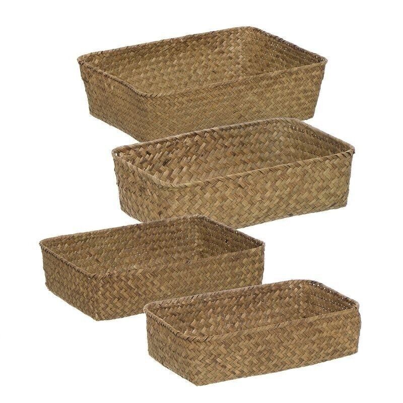 JUEGO DE 4 CESTAS RECT.NATÜRLICH HH269484