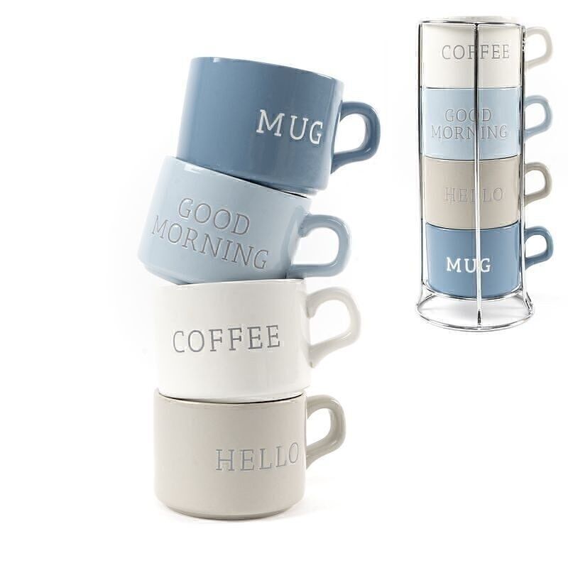 JUEGO DE 4 TAZAS APILABLES HH2546194