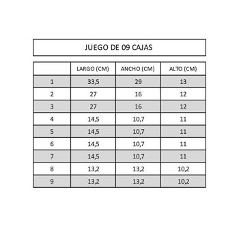 JEU DE 9 CAJAS BASICS HH2847420 3