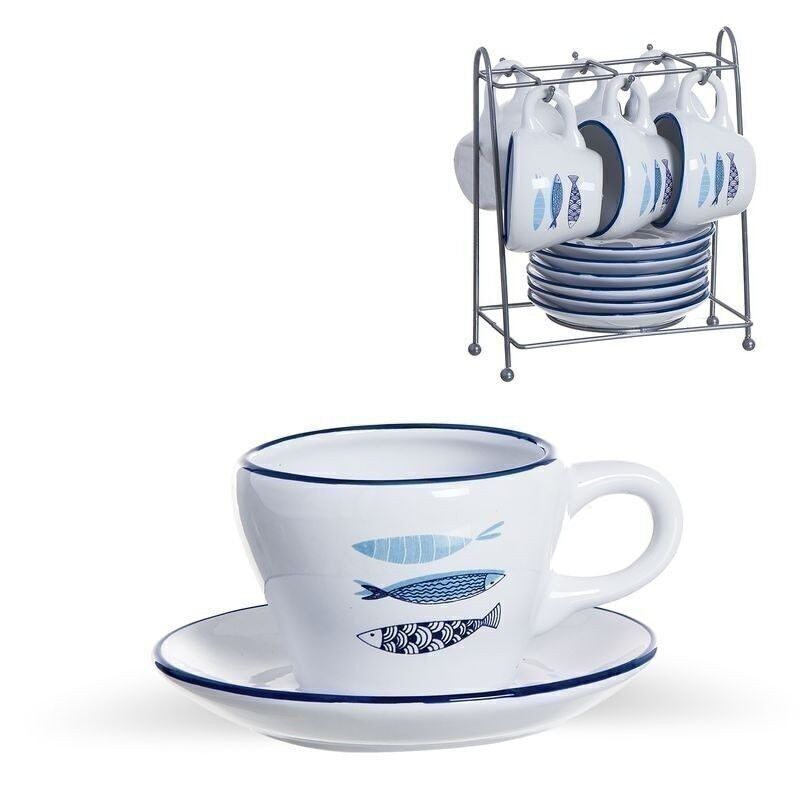 JUEGO DE CAFE 6X100ML MEDITERRANEO HH254633