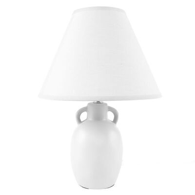 LAMPARA BASE CERAMICA BLANCA E14 HH291932
