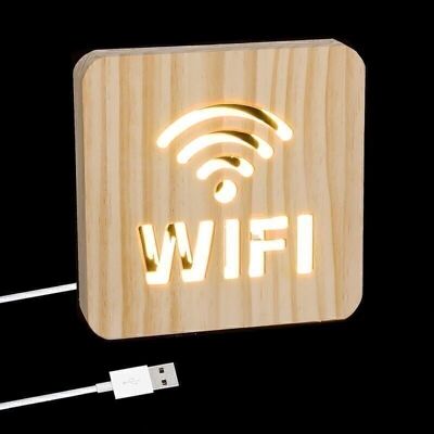 LAMPARA LED MADERA WI-FI HH292604