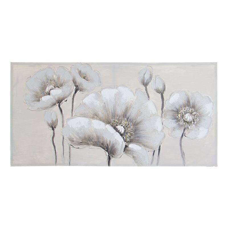 LIENZO 120X60 PINTADO A MANO FLORES HH2365808