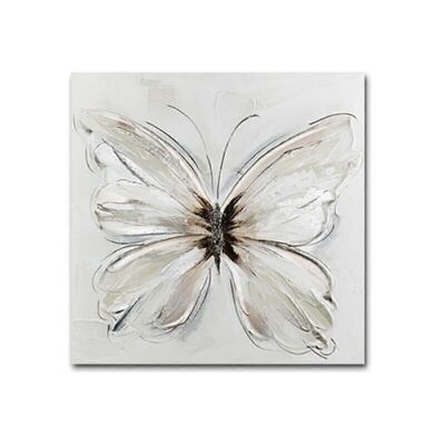 LIENZO 60X60 PINTADO A MANO MARIPOSA HH2365873