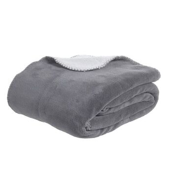 MANTA 125X150 SHERPA GRIS HH305016