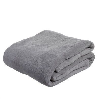 MANTA MICROFIBRA 180X220 GRIS HH305005