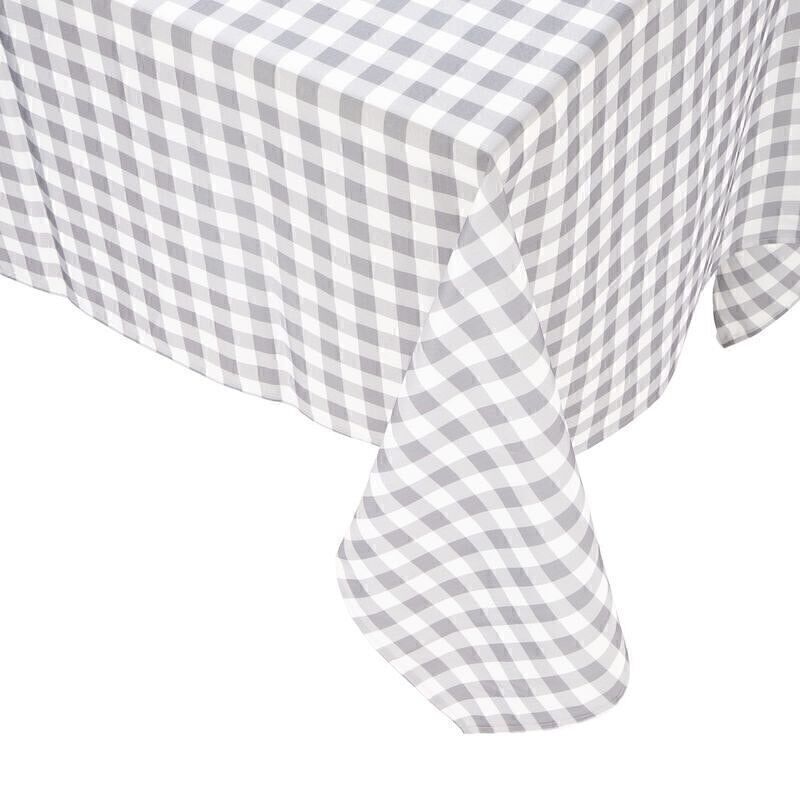 MANTEL ANTIMANCHAS 150X150CM VICHY GRIS HH30511763