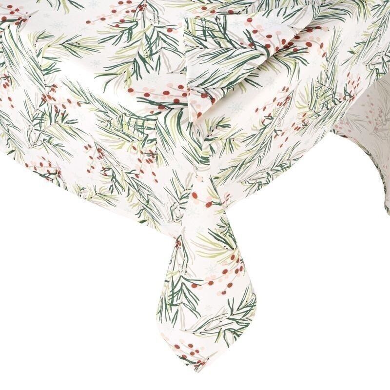 MANTEL REDONDO 150CM 4 SERVILLETAS BAYAS HH30512798