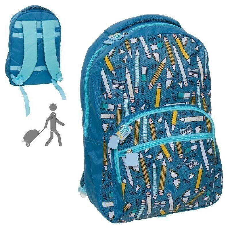 LÁPICES MOCHILA ESCOLAR AZUL HH2861228