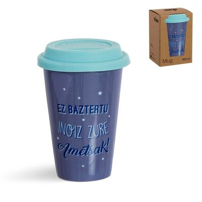 TAZA 400ML TAPA SILICONA EUSKERA HH2776418