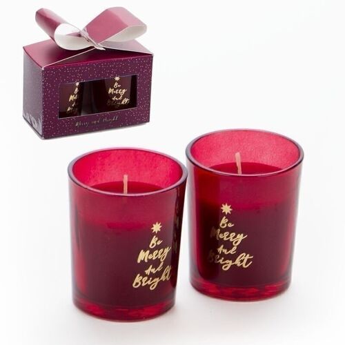 PACK 2 VELAS MERRY CHRISTMAS HH30513147