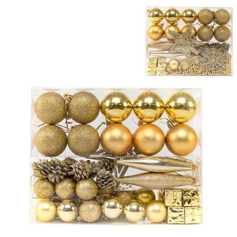 PACK 50 BOLAS NAVIDAD ORO HH30512244